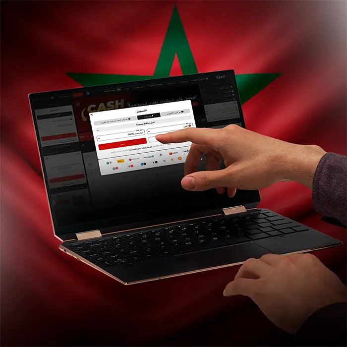 واجهة التسجيل في تطبيق Xparibet للاعبين في المغرب